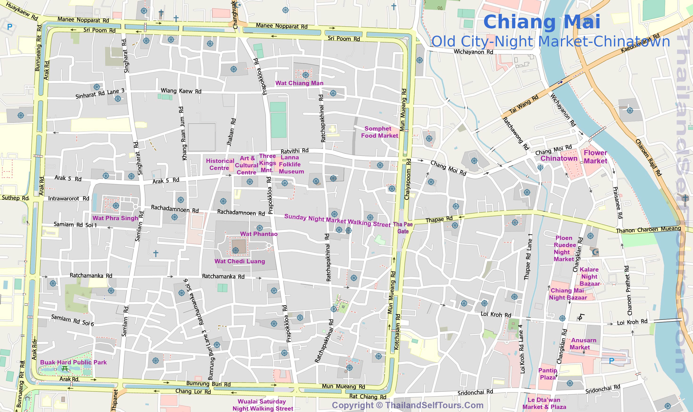 Pickup area map